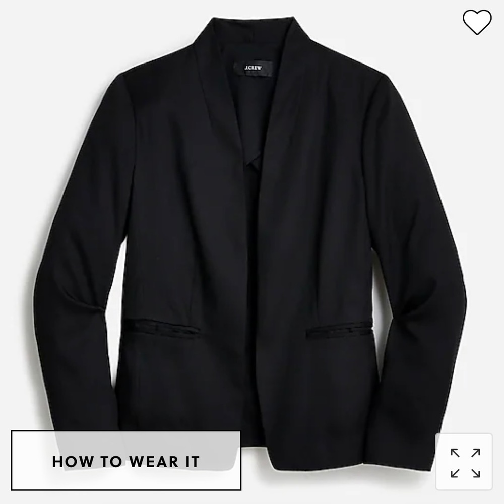 NWT JCREW GOING OUT BLAZERS SZ 14 BLACK